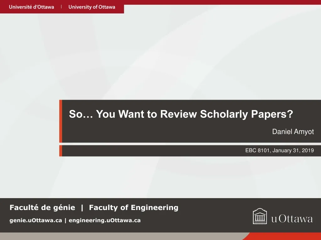 so you want to review scholarly papers