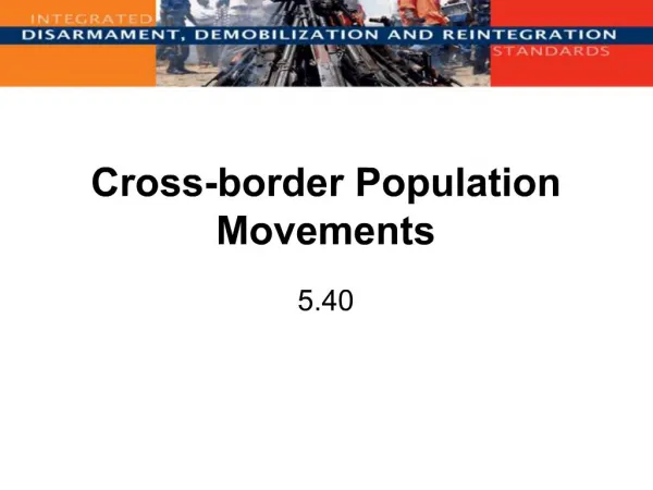 Cross-border Population Movements