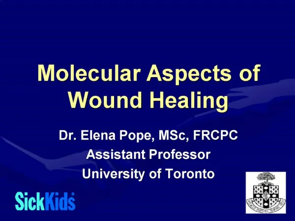 Molecular Aspects of Wound Healing