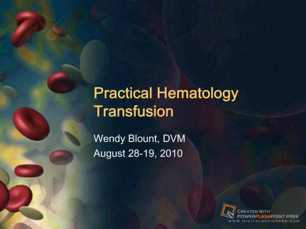 Practical Hematology