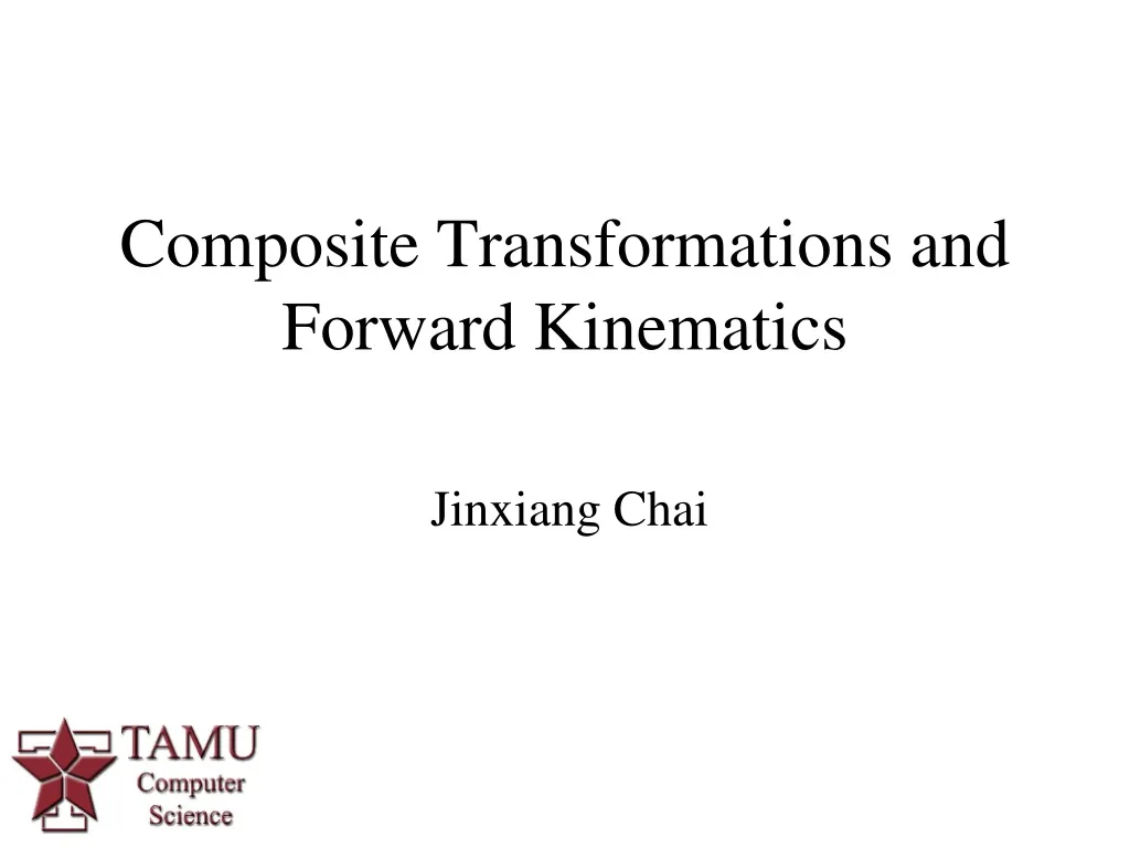 composite transformations and forward kinematics