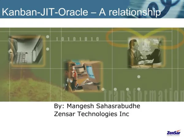 Kanban-JIT-Oracle A relationship
