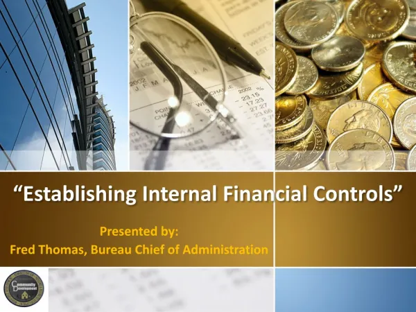 “Establishing Internal Financial Controls”