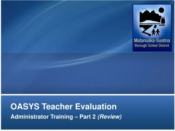OASYS Teacher Evaluation