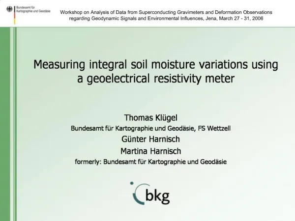 Measuring integral soil moisture variations using a geoelectrical resistivity meter