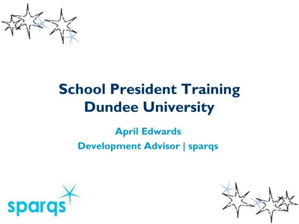 School President Training Dundee University