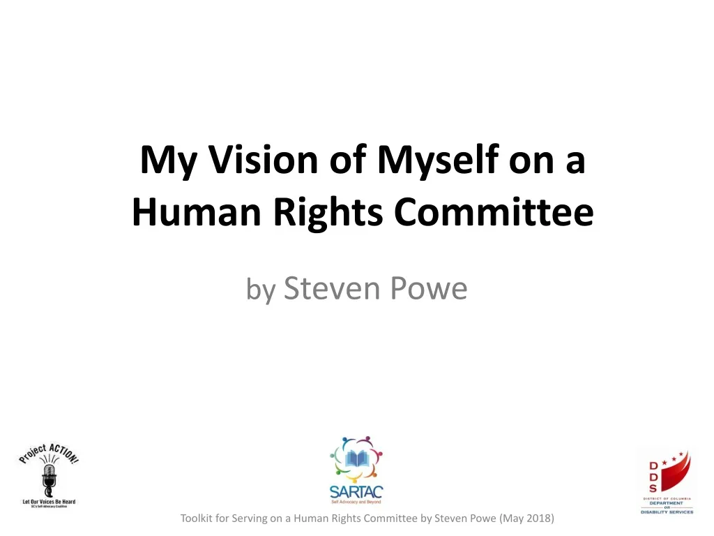 my vision of myself on a human rights committee