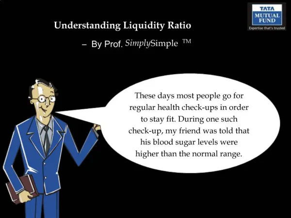 Understanding Liquidity Ratio By Prof. Simply Simple TM