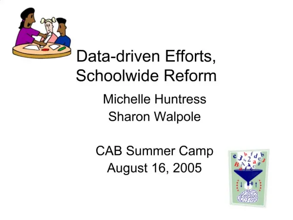 Data-driven Efforts, Schoolwide Reform