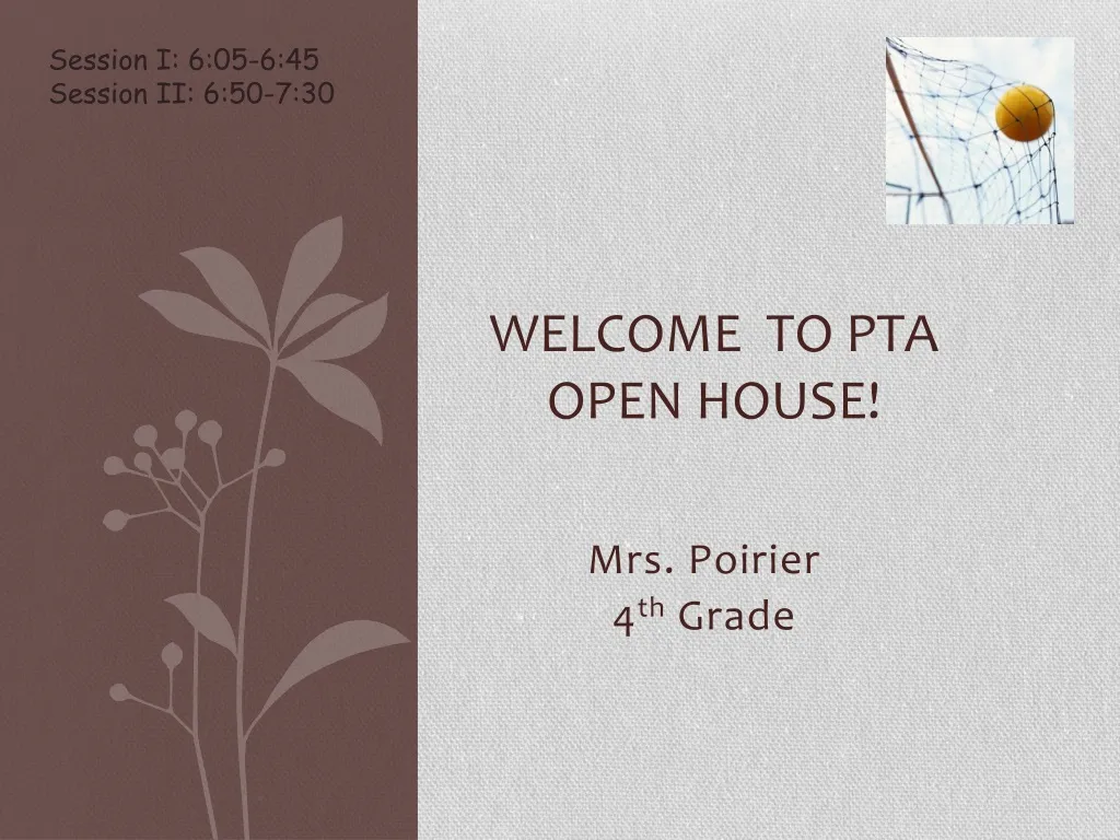 welcome to pta open house