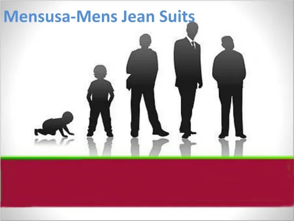 Mensusa-Mens Jean Suits