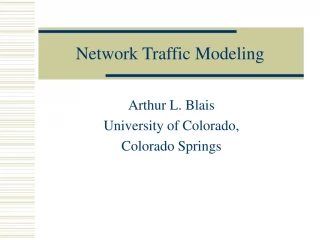Network Traffic Modeling - slide 1