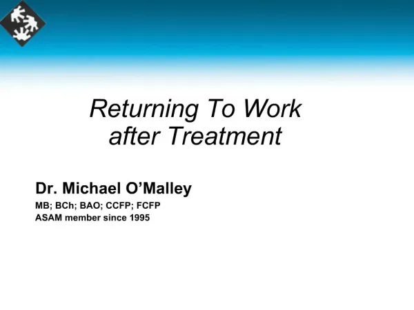 Returning To Work after Treatment