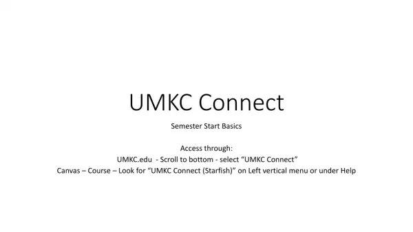 UMKC Connect