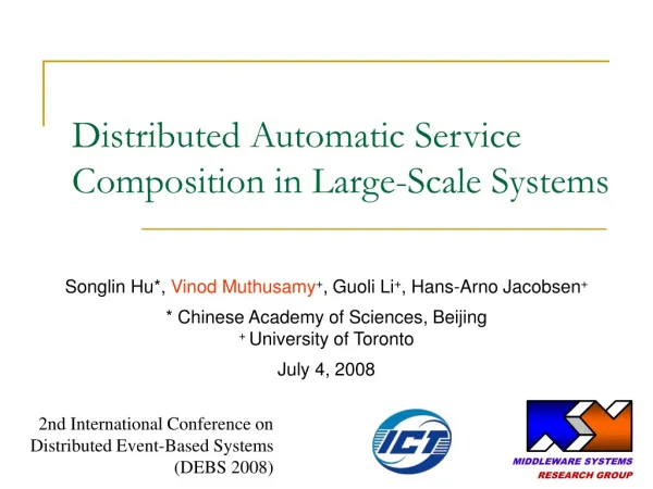 Distributed Automatic Service Composition in Large-Scale Systems
