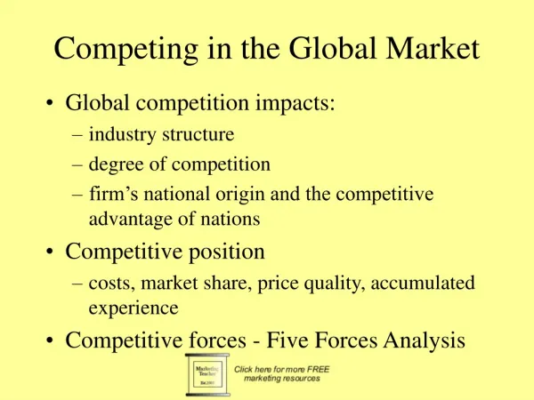 Competing in the Global Market