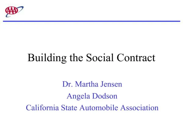 Building the Social Contract