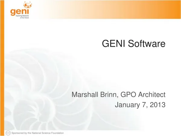 GENI Software