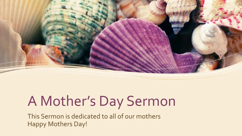 a mother s day sermon