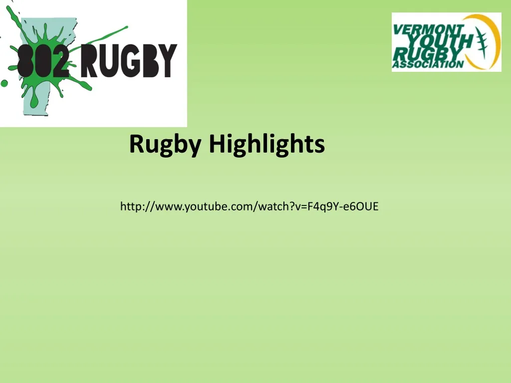 rugby highlights