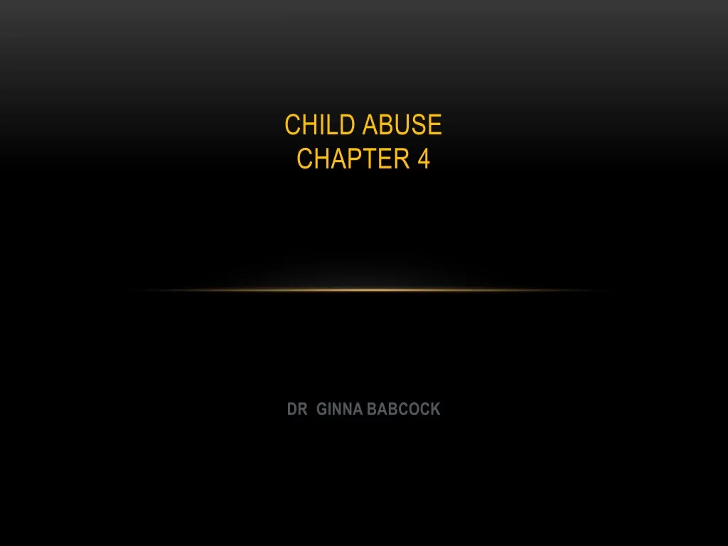child abuse chapter 4