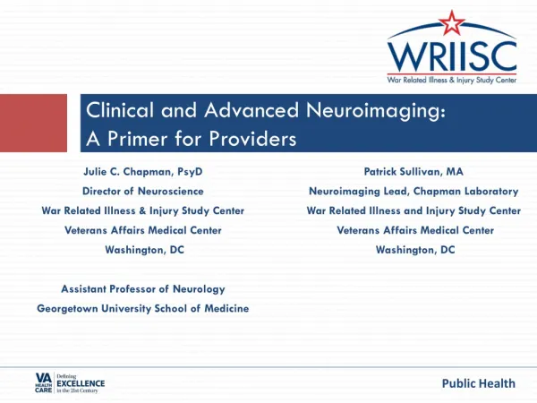 Clinical and Advanced Neuroimaging : A Primer for Providers