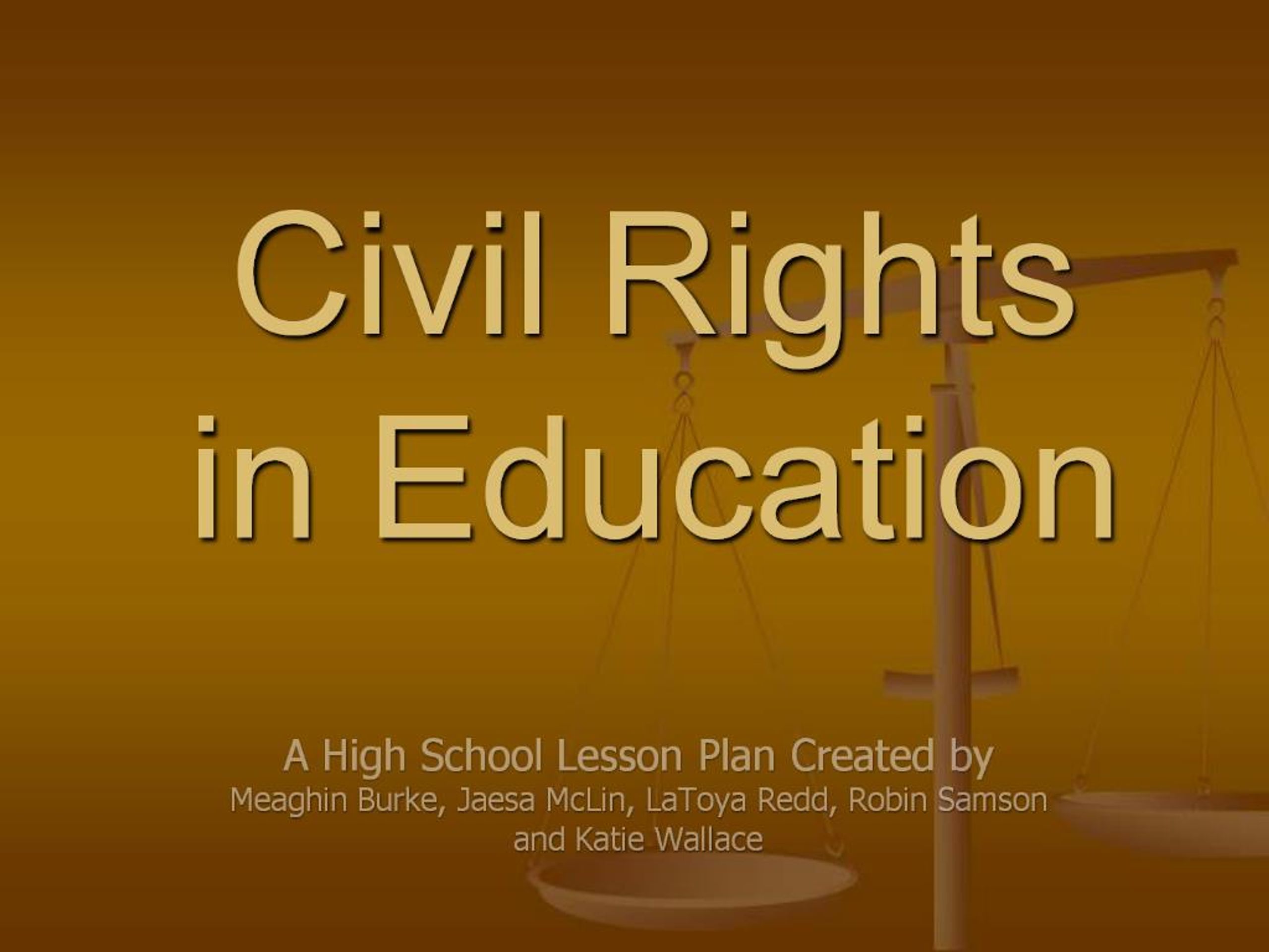 PPT - Civil Rights in Education PowerPoint Presentation, free download ...