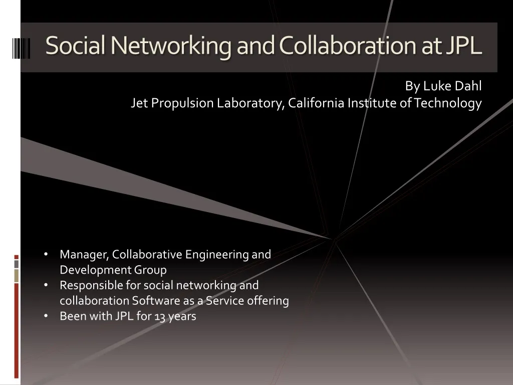 social networking and collaboration at jpl