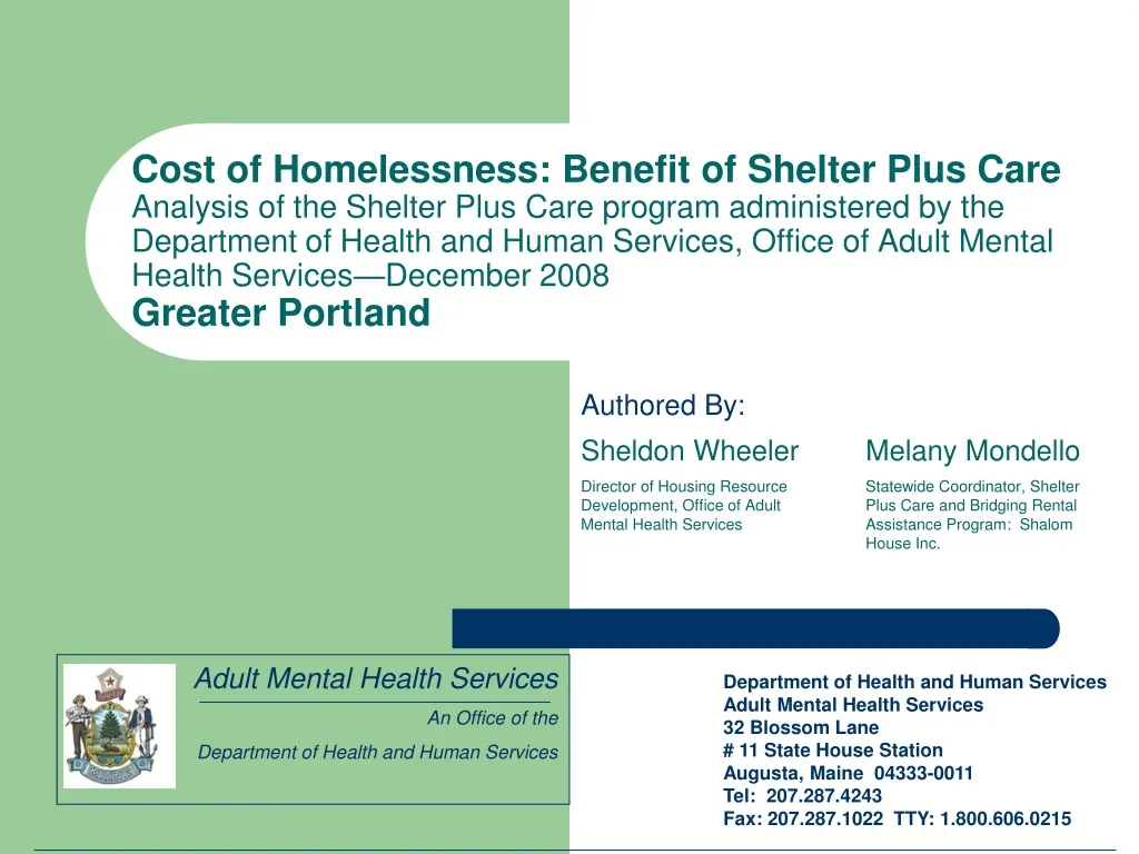 cost of homelessness benefit of shelter plus care