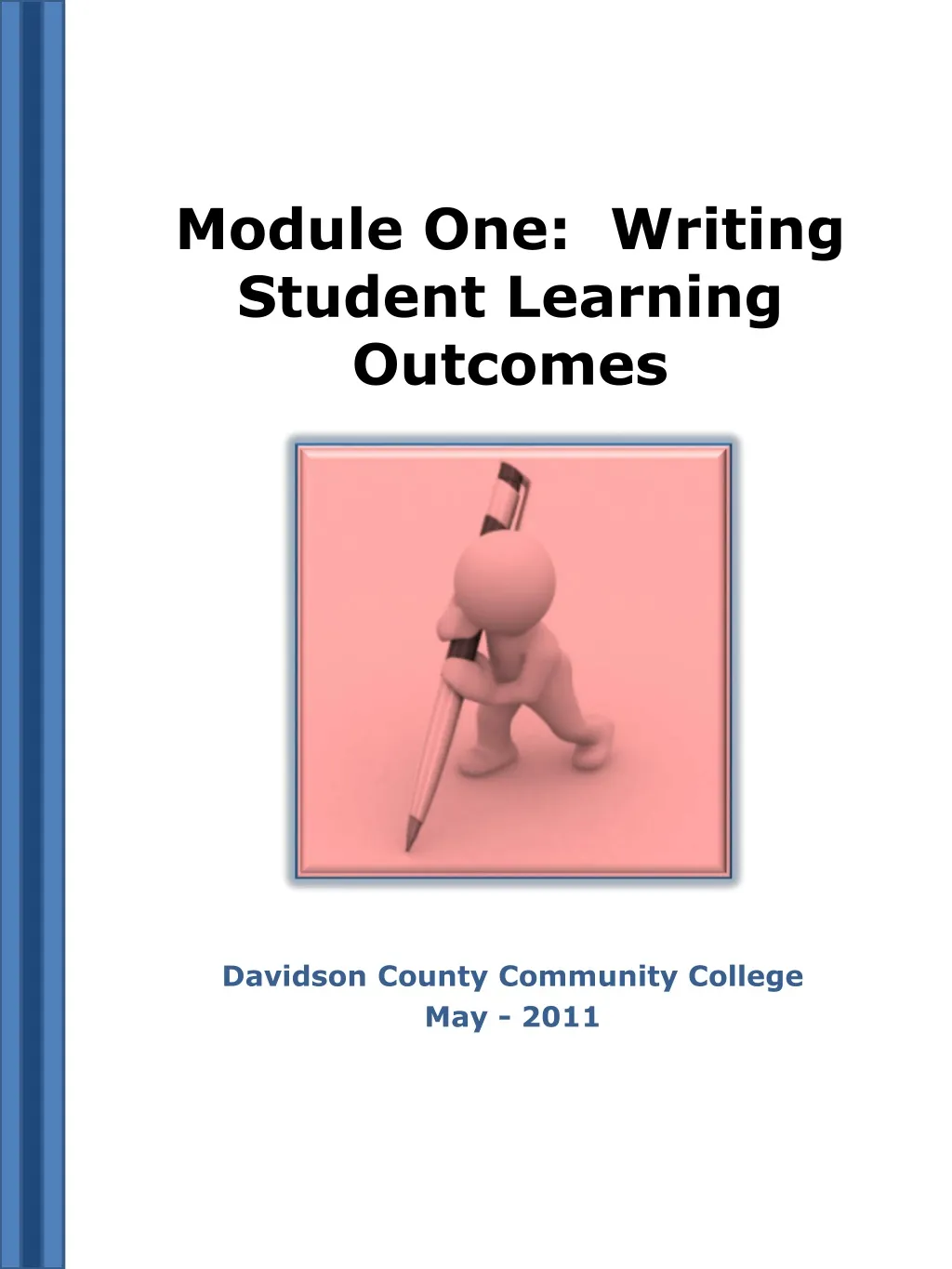 module one writing student learning outcomes