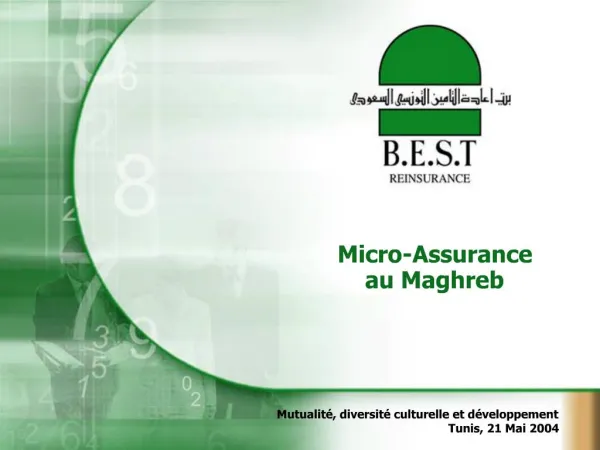 Micro-Assurance au Maghreb