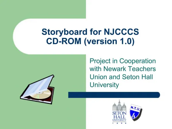 Storyboard for NJCCCS CD-ROM version 1.0
