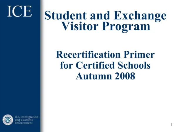 Student and Exchange Visitor Program