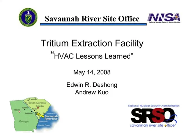 Tritium Extraction Facility HVAC Lessons Learned