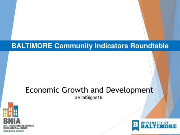 BALTIMORE Community Indicators Roundtable