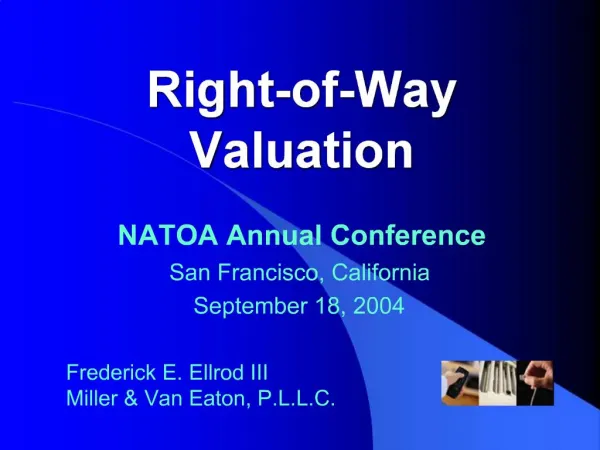 Right-of-Way Valuation