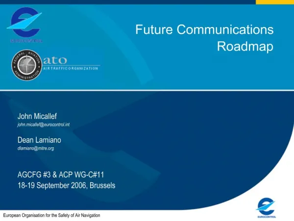 Future Communications Roadmap