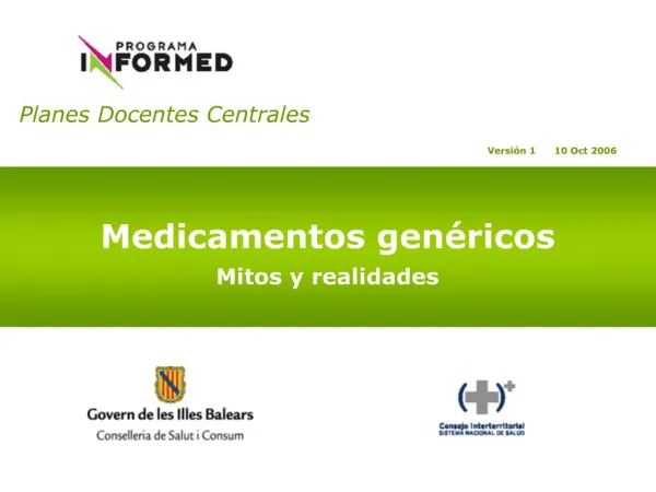 Planes Docentes Centrales