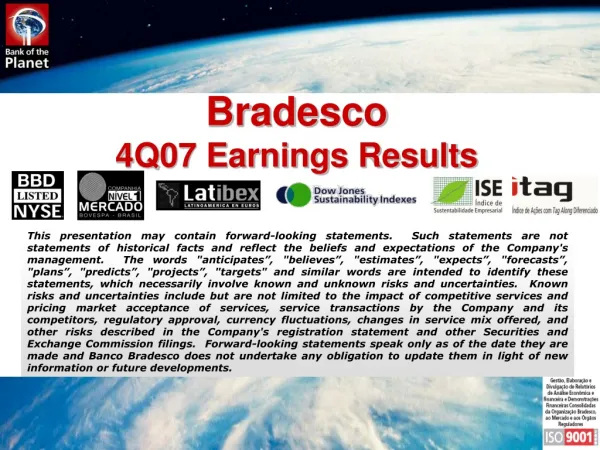 Bradesco 4Q07 Earnings Results