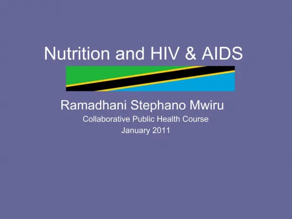 Nutrition and HIV AIDS