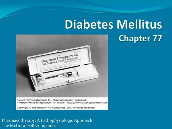 Diabetes Mellitus Chapter 77
