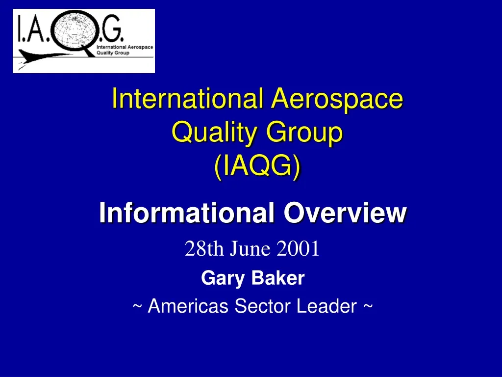 international aerospace quality group iaqg