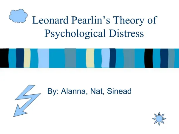 Leonard Pearlin s Theory of Psychological Distress