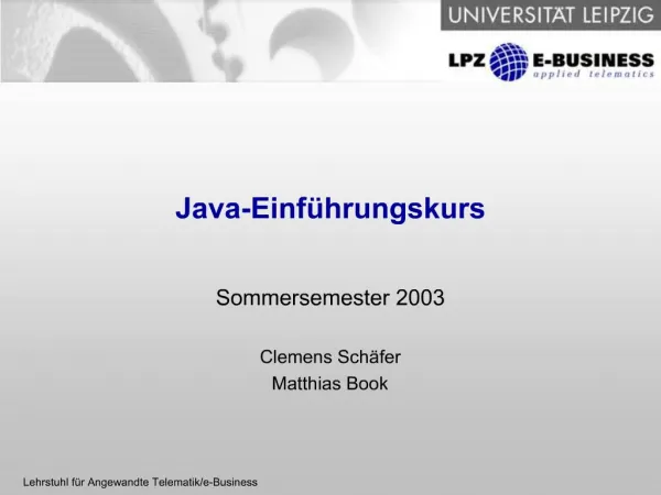 Java-Einf hrungskurs