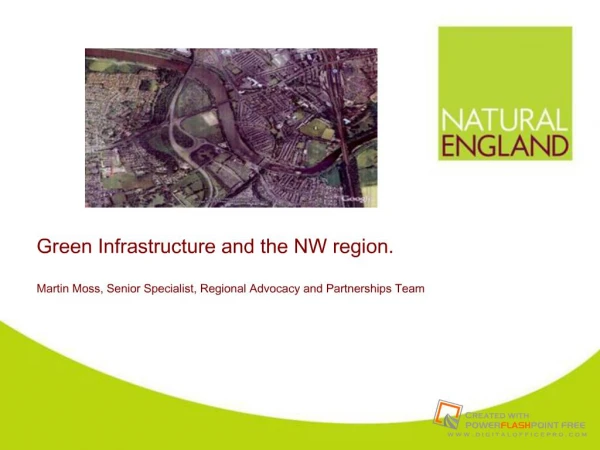 Green Infrastructure and the NW region.