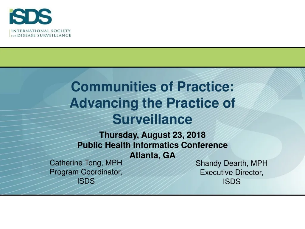 communities of practice advancing the practice