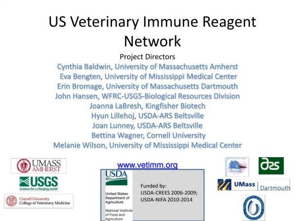 US Veterinary Immune Reagent Network