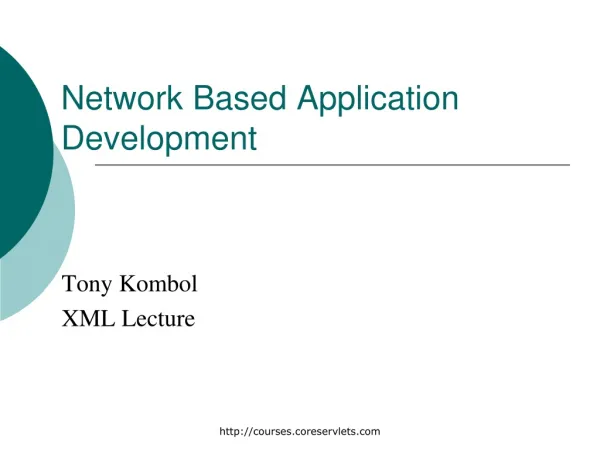 Network Based Application Development