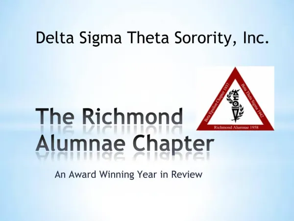 The Richmond Alumnae Chapter
