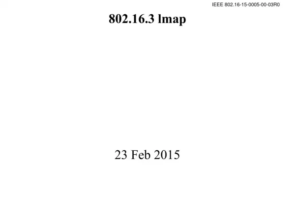 802.16.3 lmap